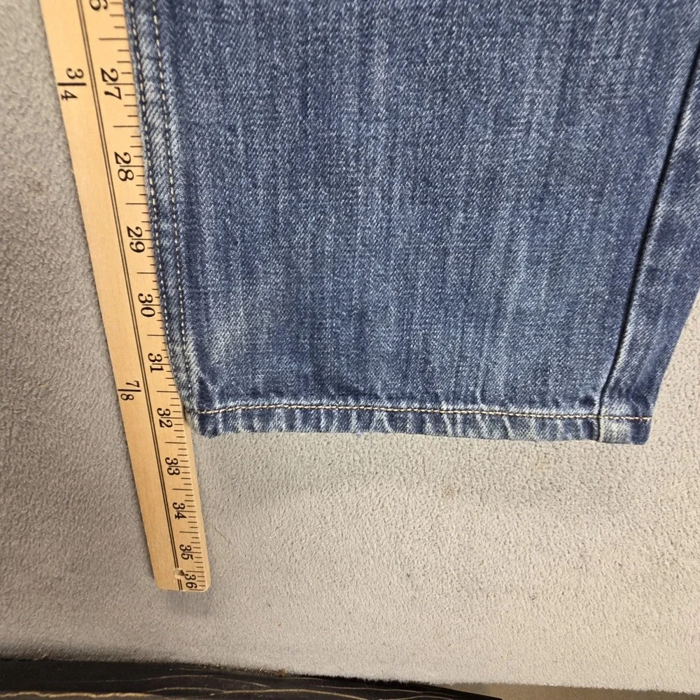 Diesel Jeans Mens 30x32 Blue Larkee Regular Straight Med Wash Button Fly 0074G
